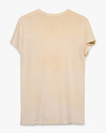 Distressed Stained White Blank Tee