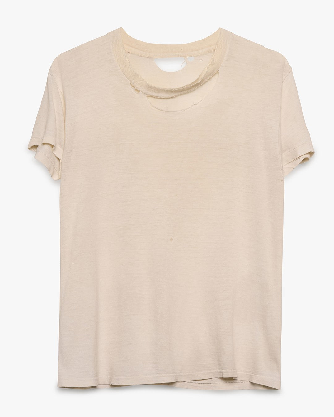 Distressed Blank White Tee