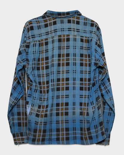 Blue Printed Flannel