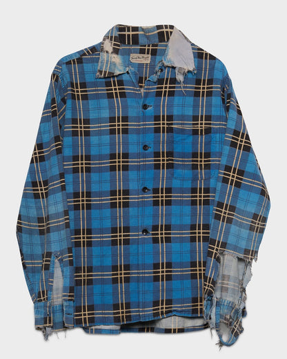 Blue Printed Flannel