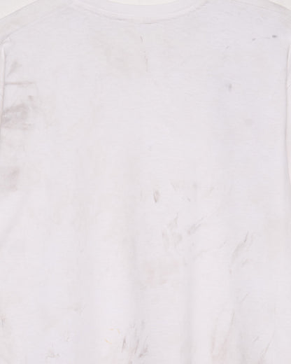 Charcoal White Tee