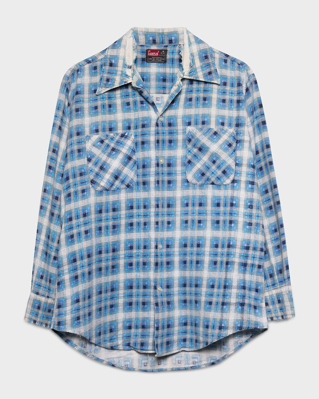 Blue Printed Flannel