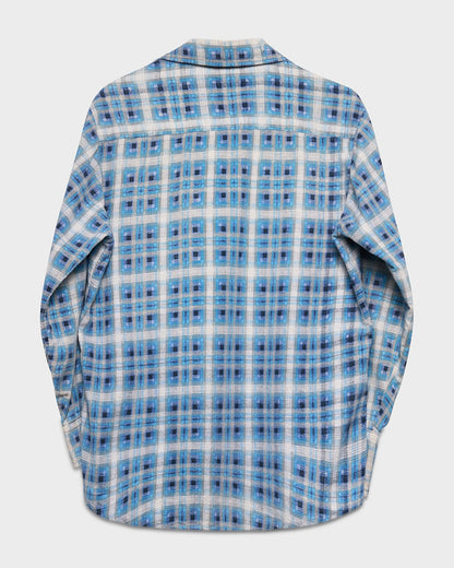 Blue Printed Flannel