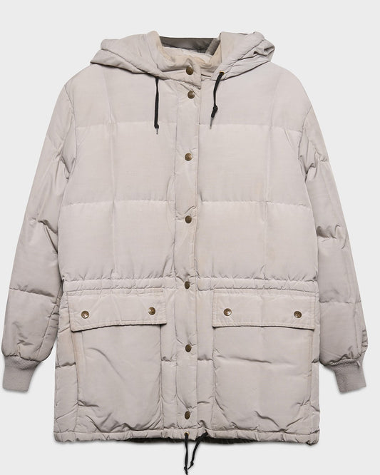 Bone Grey Eddie Bauer Down Jacket