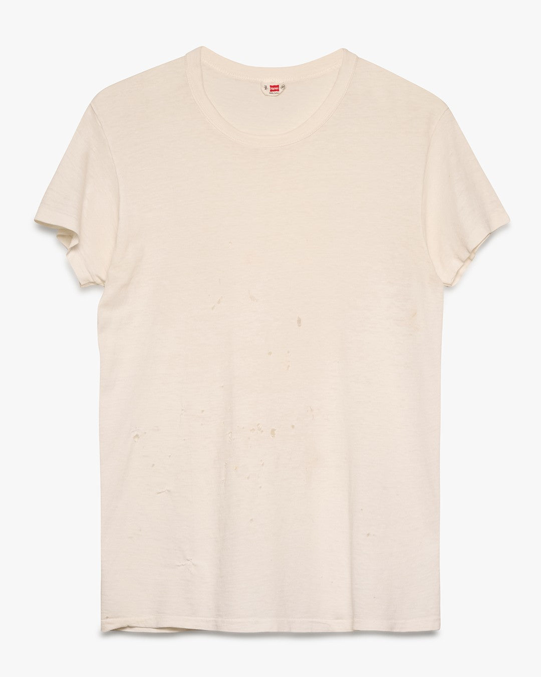 Distressed Hanes White Tee