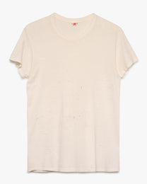 Distressed Hanes White Tee