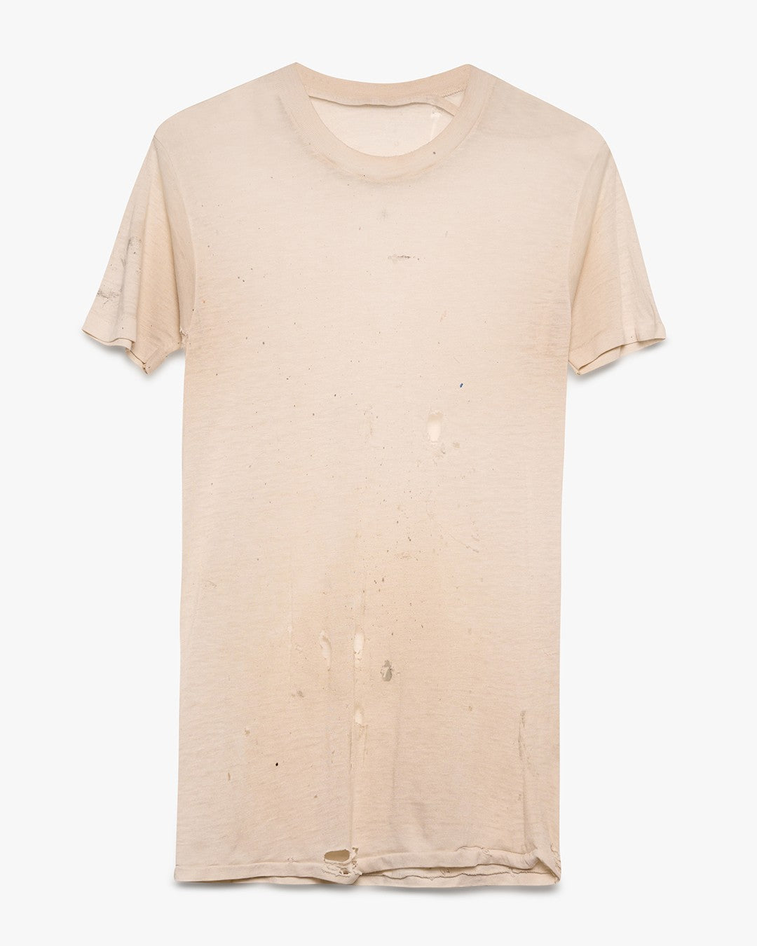 Dirt-Stained Paper Thin White Tee