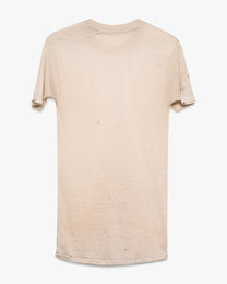 Dirt-Stained Paper Thin White Tee