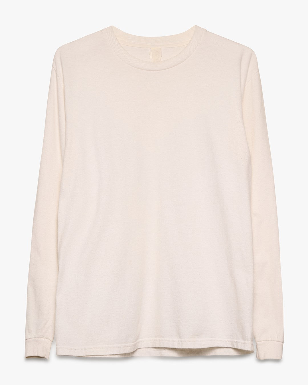 White Long Sleeve Blank Tee