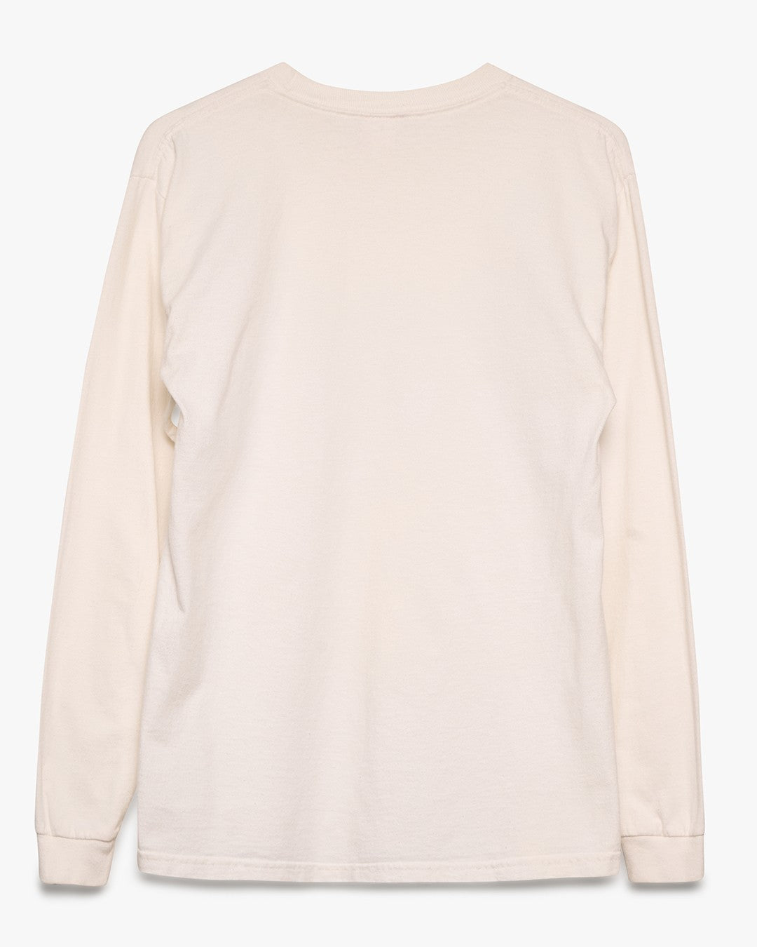 White Long Sleeve Blank Tee