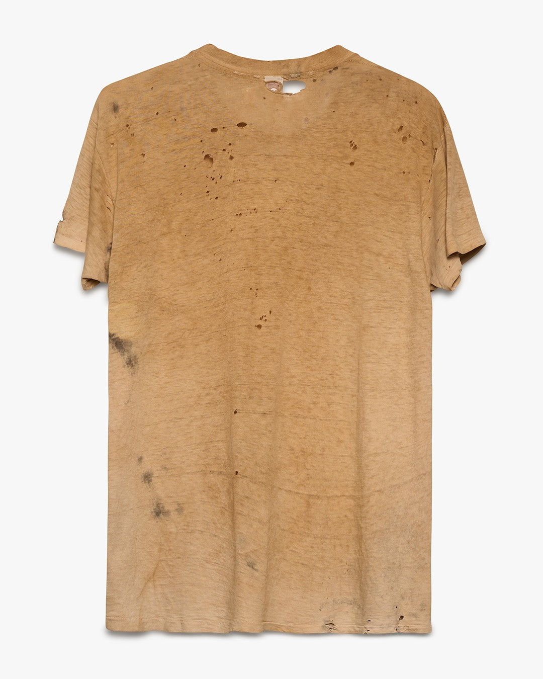 Thrashed Dirt-Stained White Blank Tee