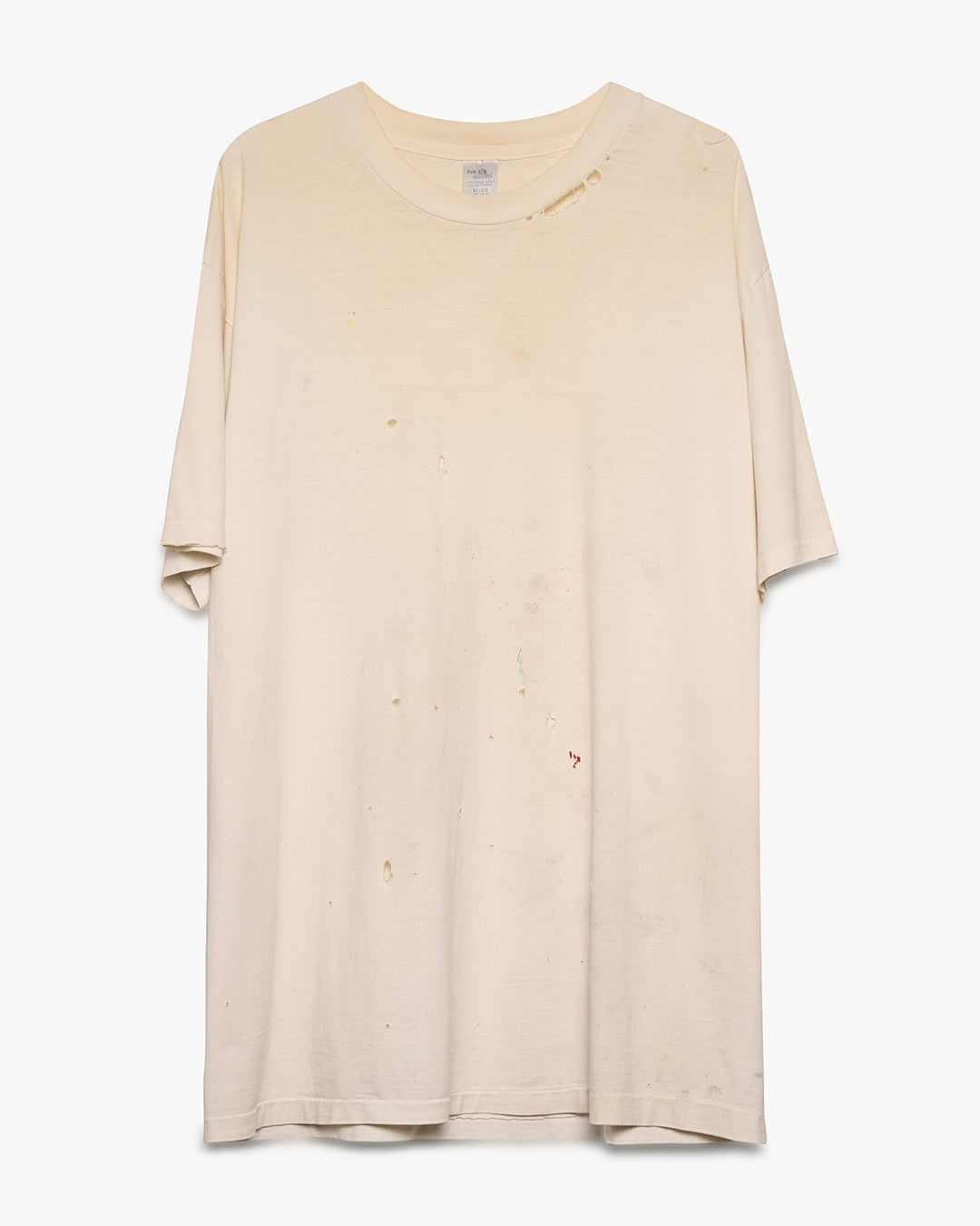 Stafford Dirt-Stained White Blank Tee
