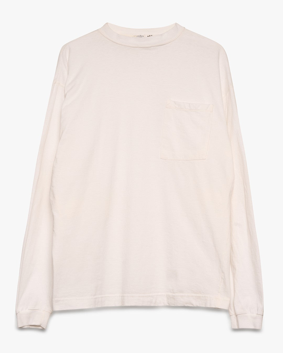 Fuel White Blank Pocket Tee LS