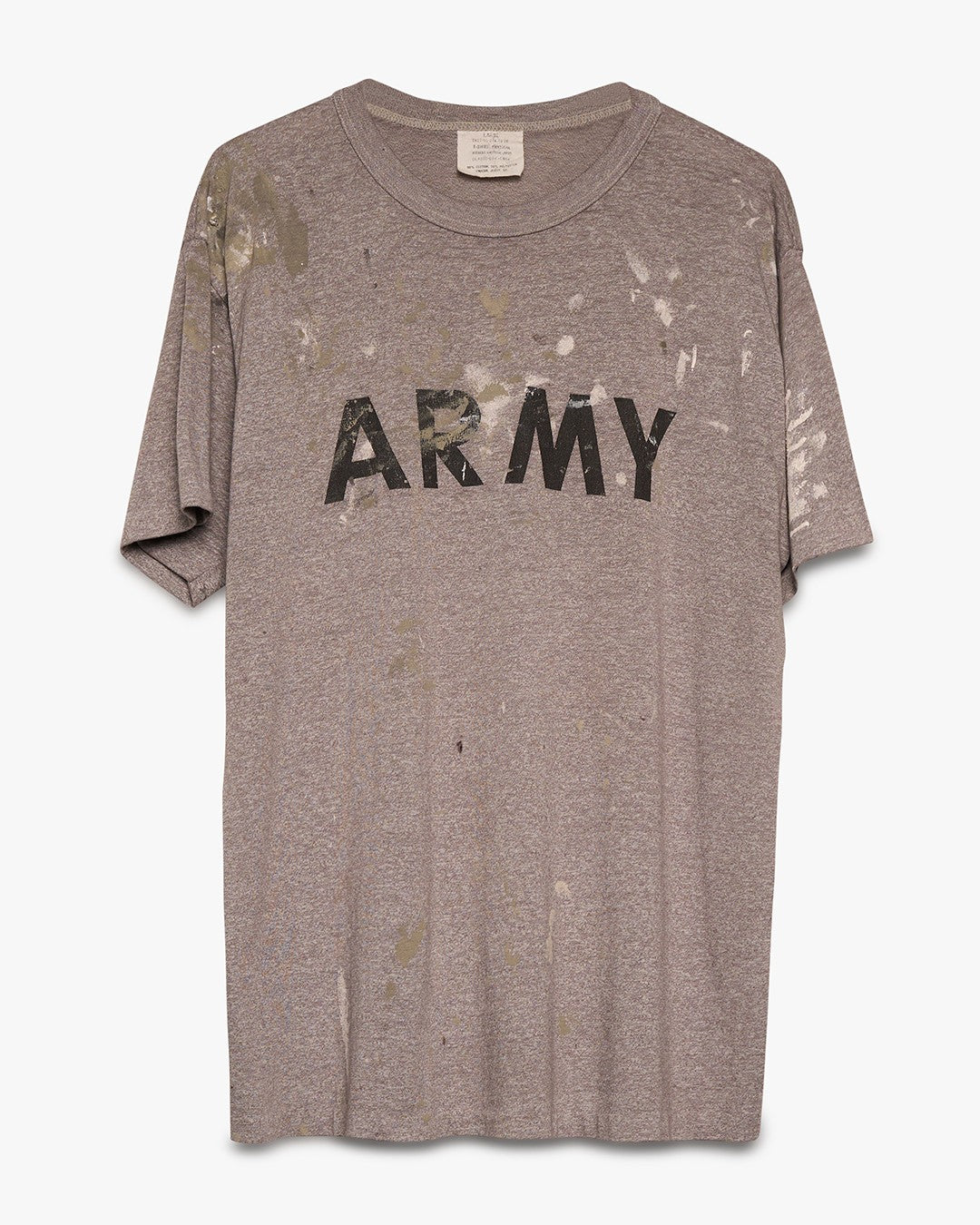 Painted Heather Grey Army Tee