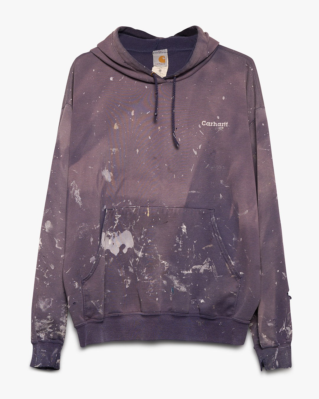 Sun Faded/Painted Navy Blue Carhartt Hoodie