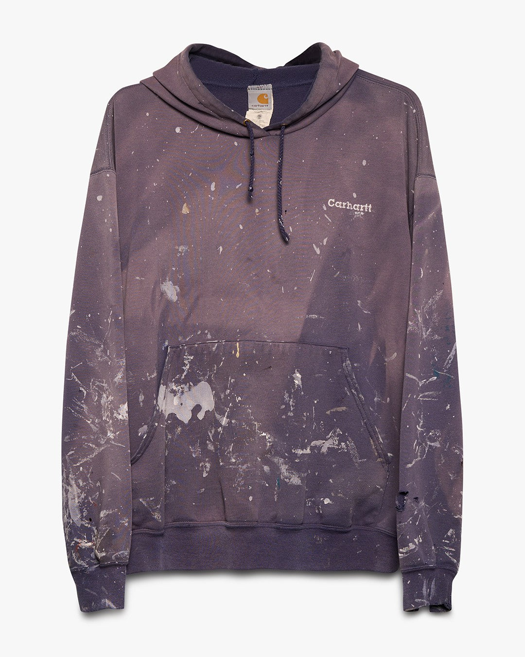 Sun Faded/Painted Navy Blue Carhartt Hoodie