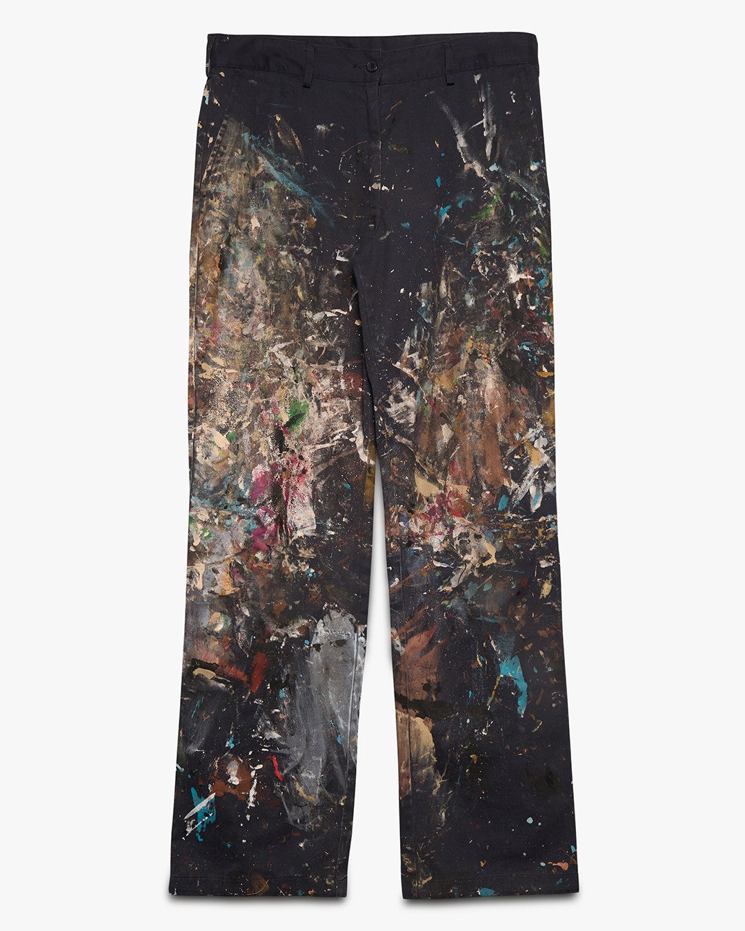 Painted Navy Blue Chino Work Pants