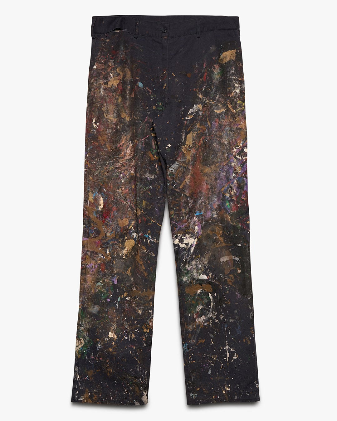 Painted Navy Blue Chino Work Pants