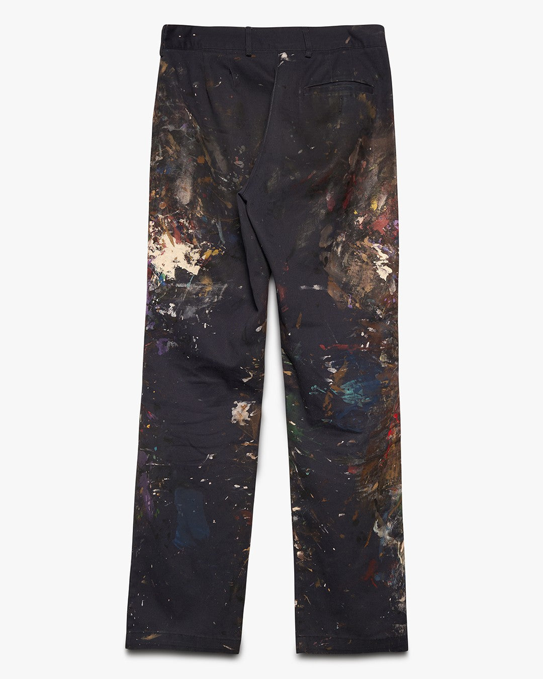 Painted Navy Blue Chino Work Pants