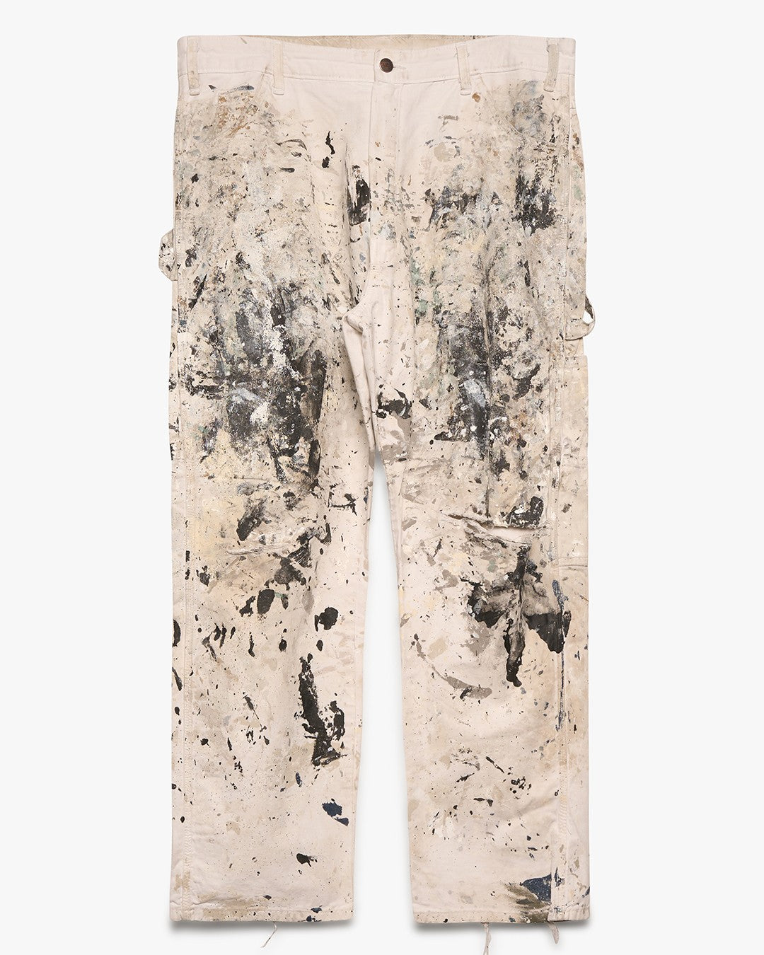 Painted White Carpenter Pants