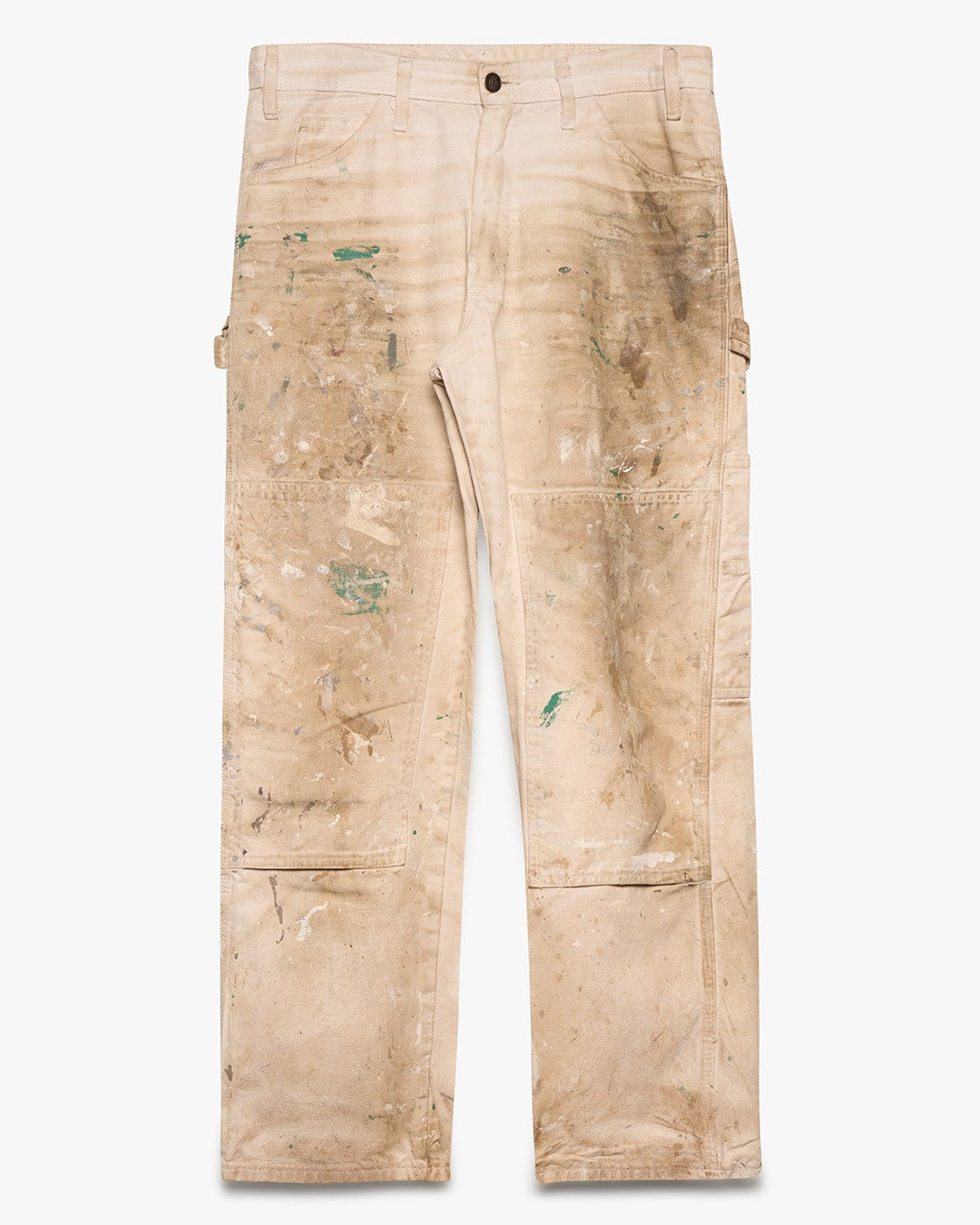 Dirt-Stained White Carpenter Pants