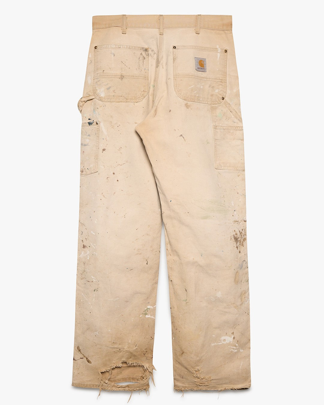 Thrashed/Painted Tan Carhartt Double Knees