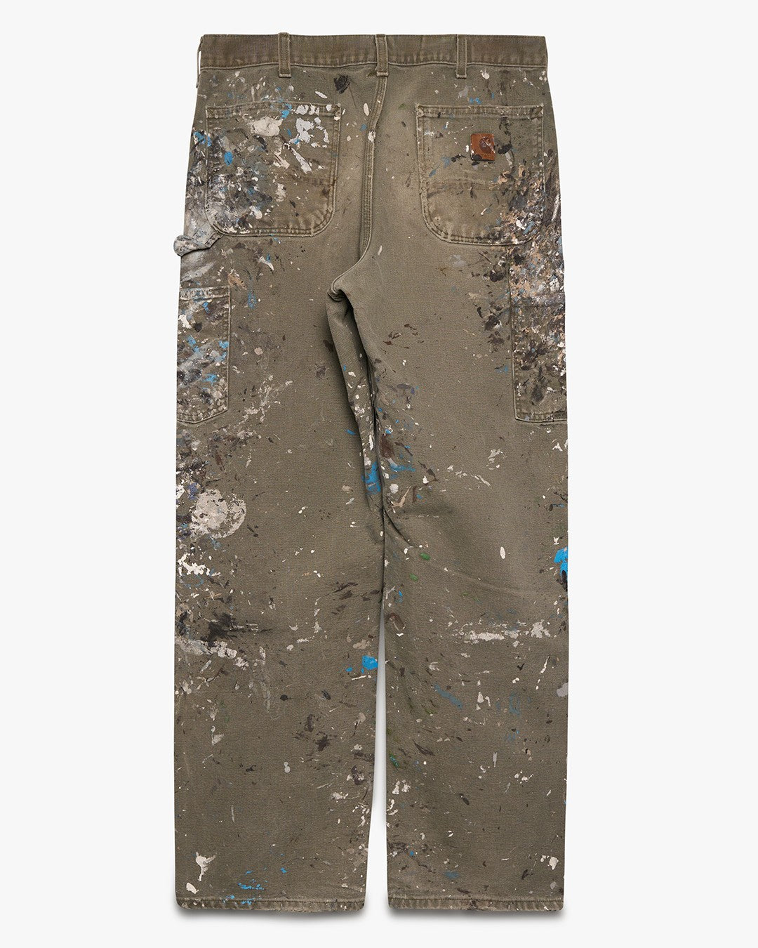 Extremely Painted Green Carhartt Carpenters
