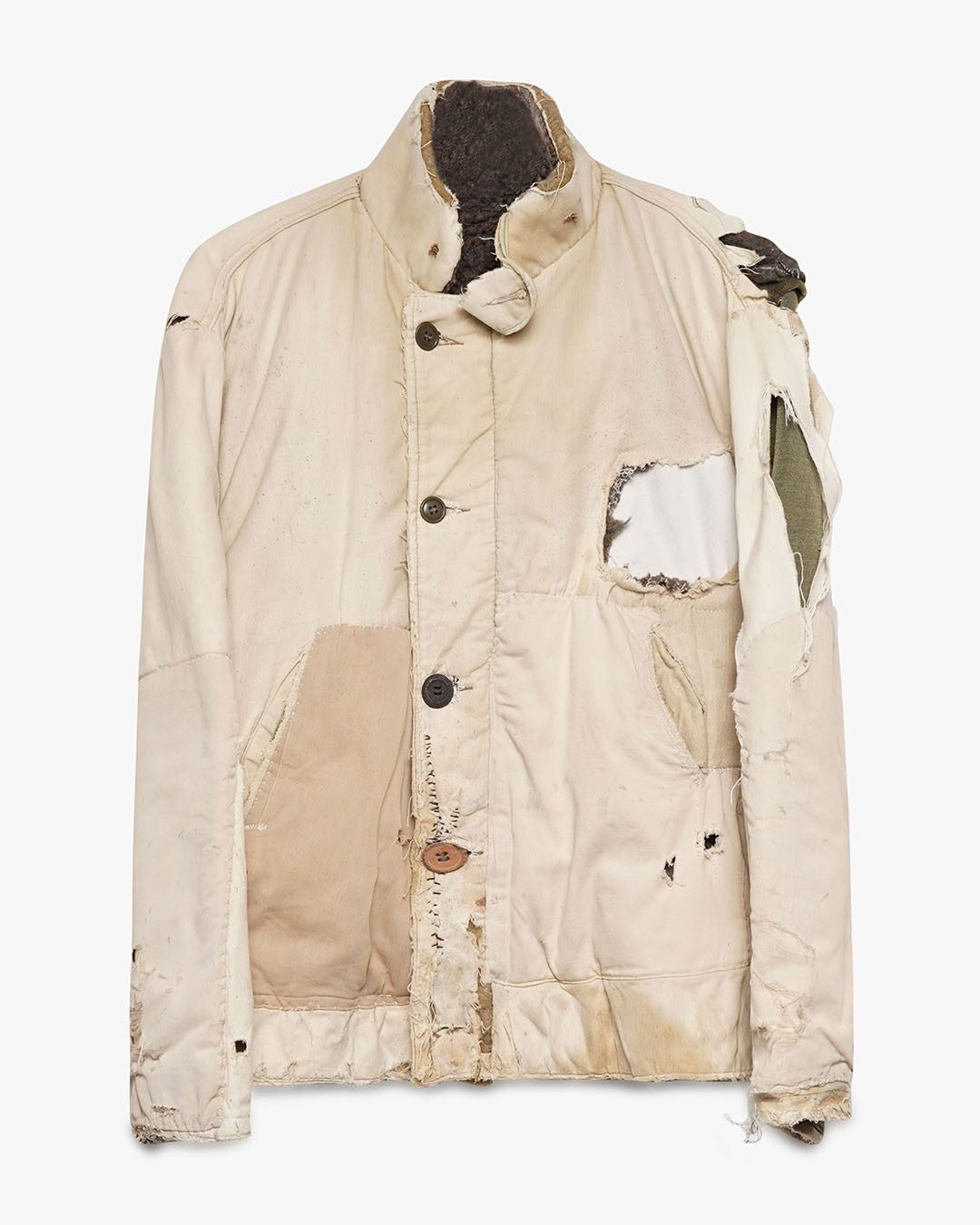 Thrashed Canvas Bomber Jacket