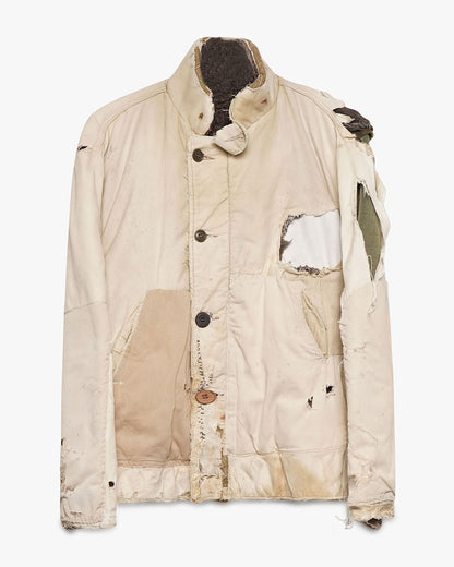 Thrashed Canvas Bomber Jacket