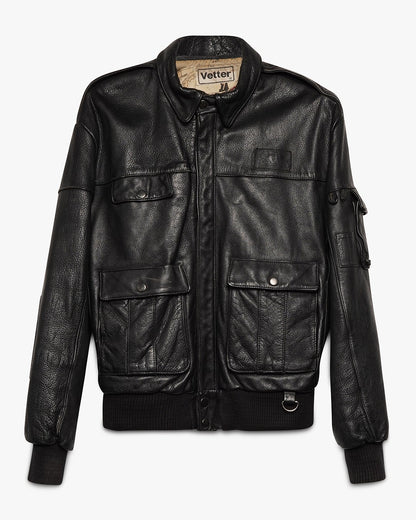 Leather Bomber Jacket