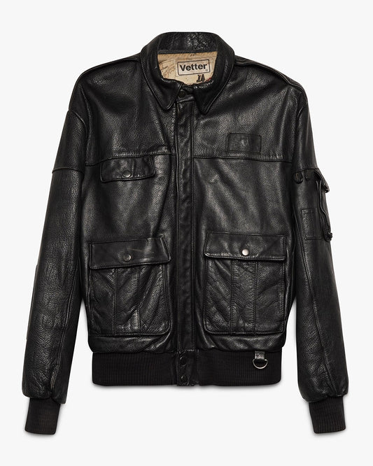 Leather Bomber Jacket