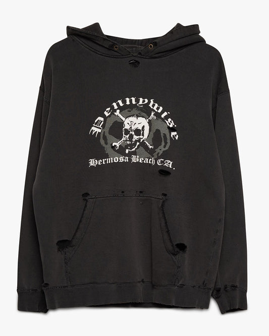 Black Pennywise Skull Hoodie