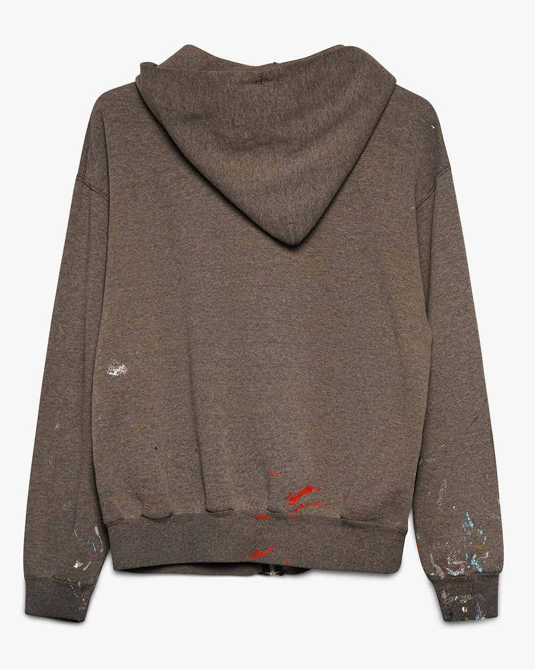 Over Dyed Black/Grey Painted Zip-Up