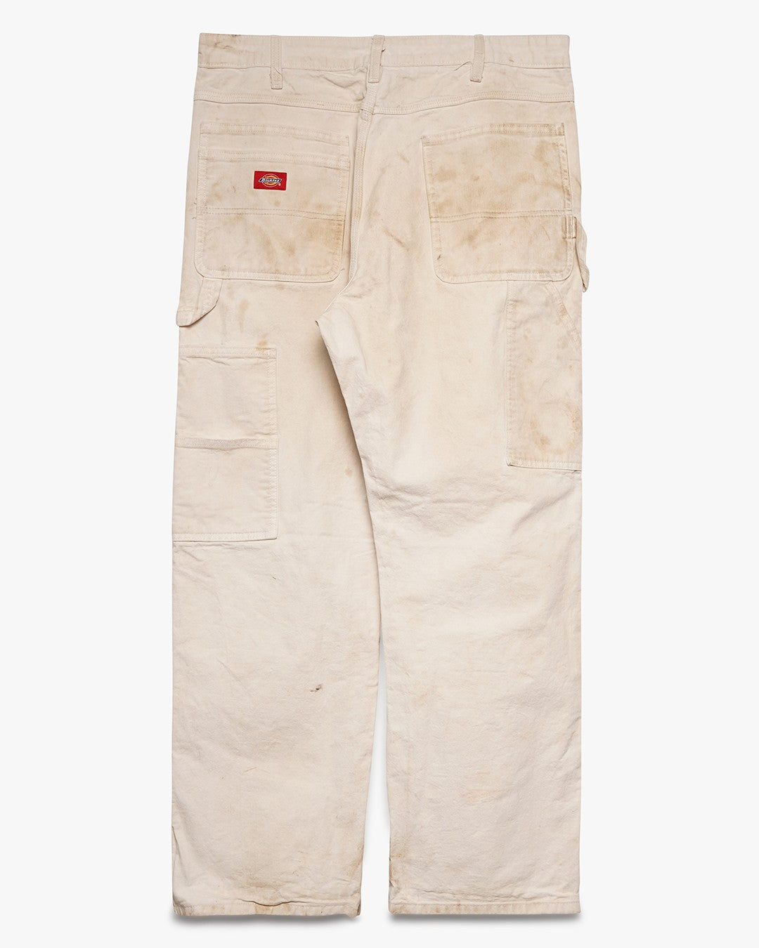 White Painted/Stained Carpenter Pants
