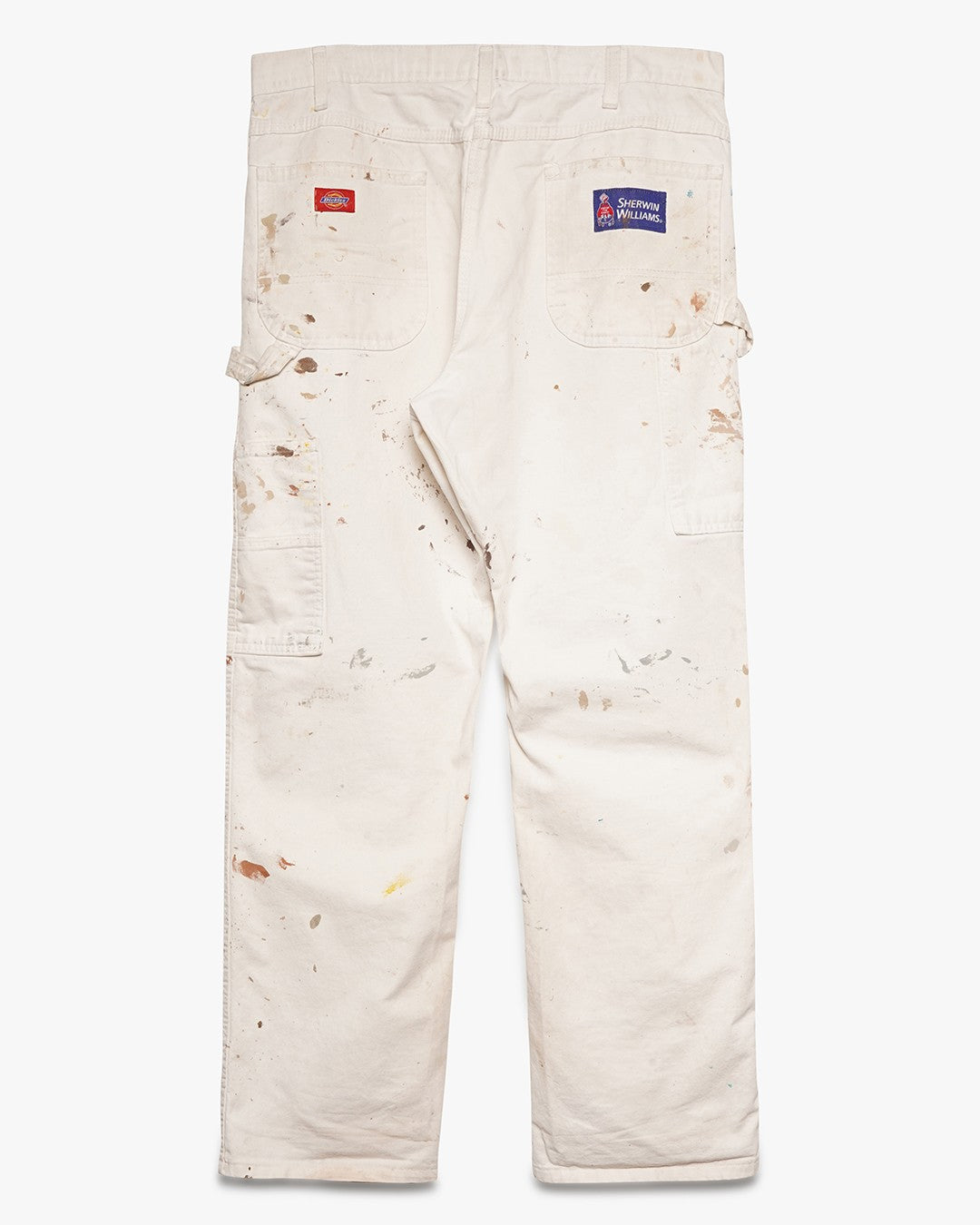 White Painted Carpenter Pants