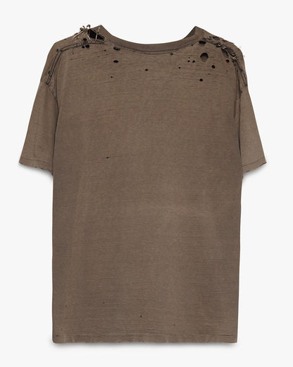 Distressed/Faded Black Gap Pocket Tee