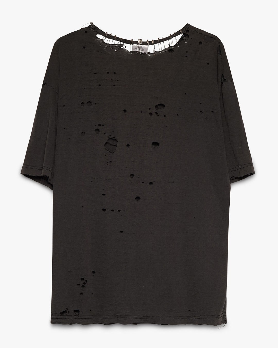 Thrashed/Safety Pinned Black Blank