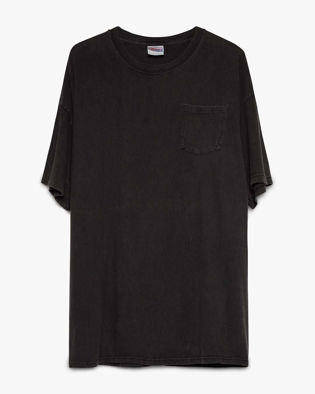 Faded Black Hanes Beefy Pocket Tee