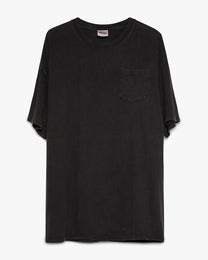 Faded Black Hanes Beefy Pocket Tee