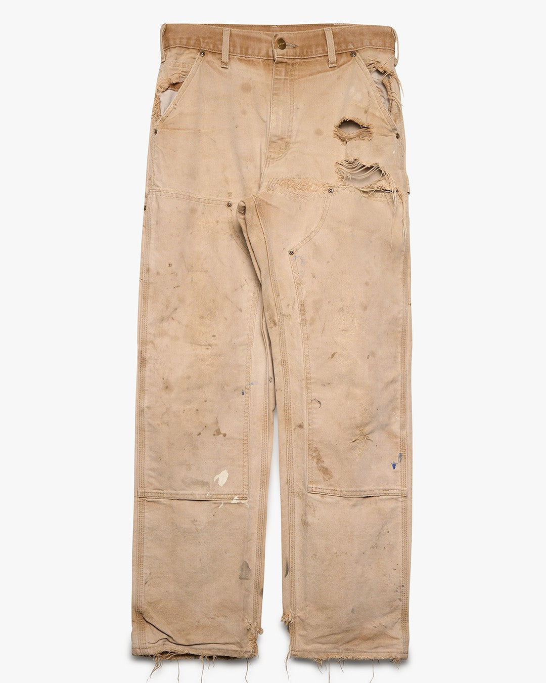 Distressed/Faded Tan Carhartt Double Knees