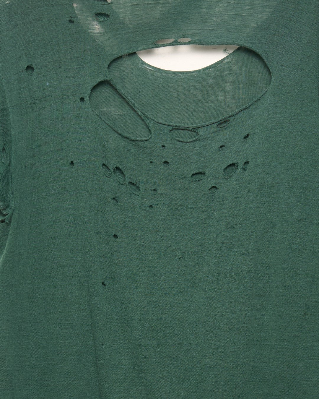 Green Neck Thrashed T-Shirt