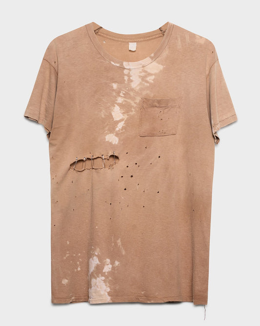 Faded Brown Pocket Tee