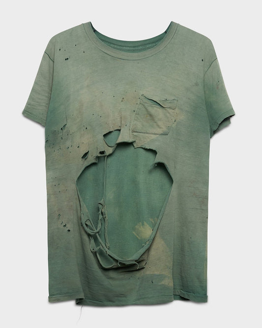 Stomach Gashed Pocket Tee