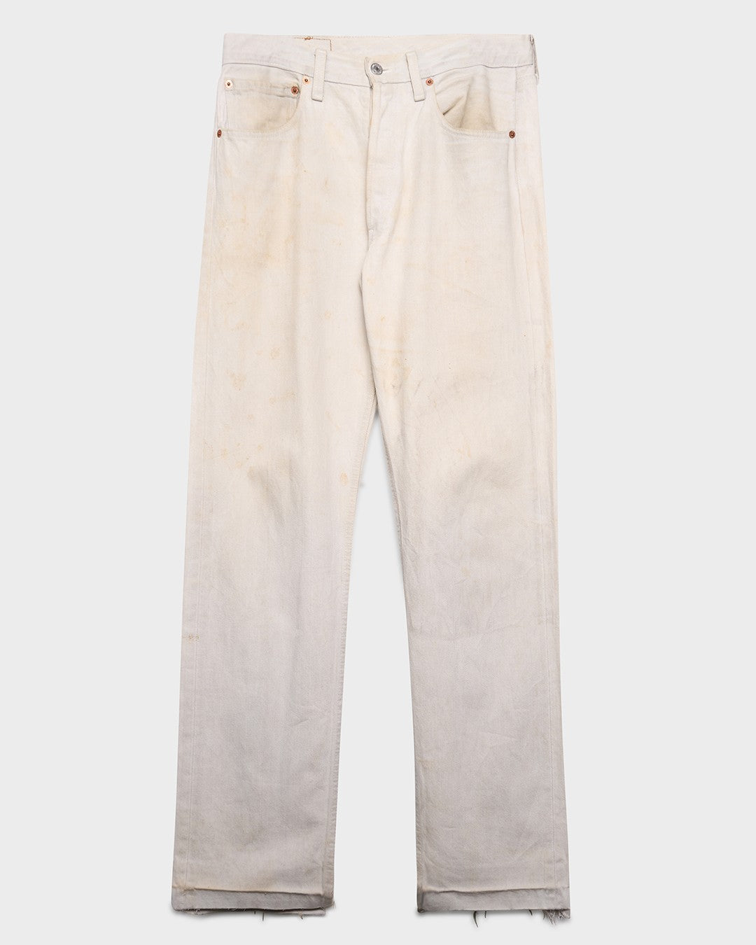 Dirty White Levi's 501 Jeans