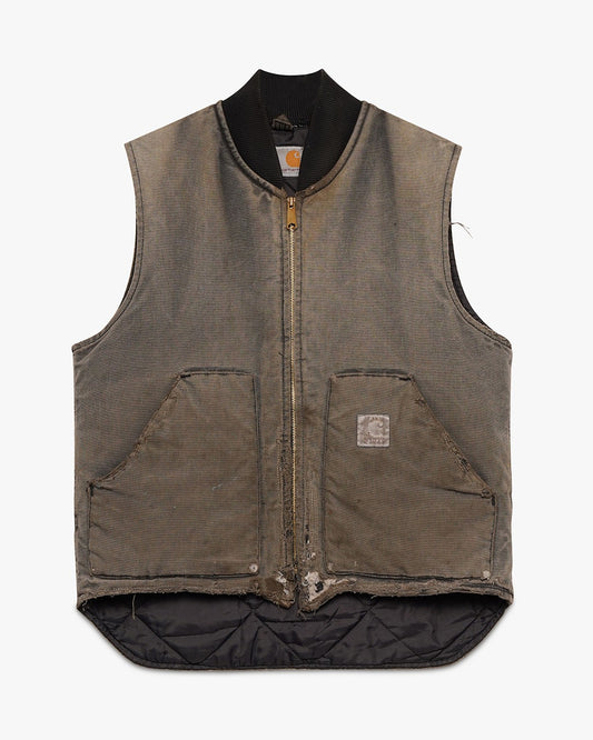 Sun Faded Grey/Brown Carhartt Vest