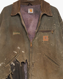 Thrashed Olive Green Carhartt Detroit