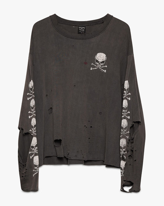 Thrashed Skull Long Sleeve