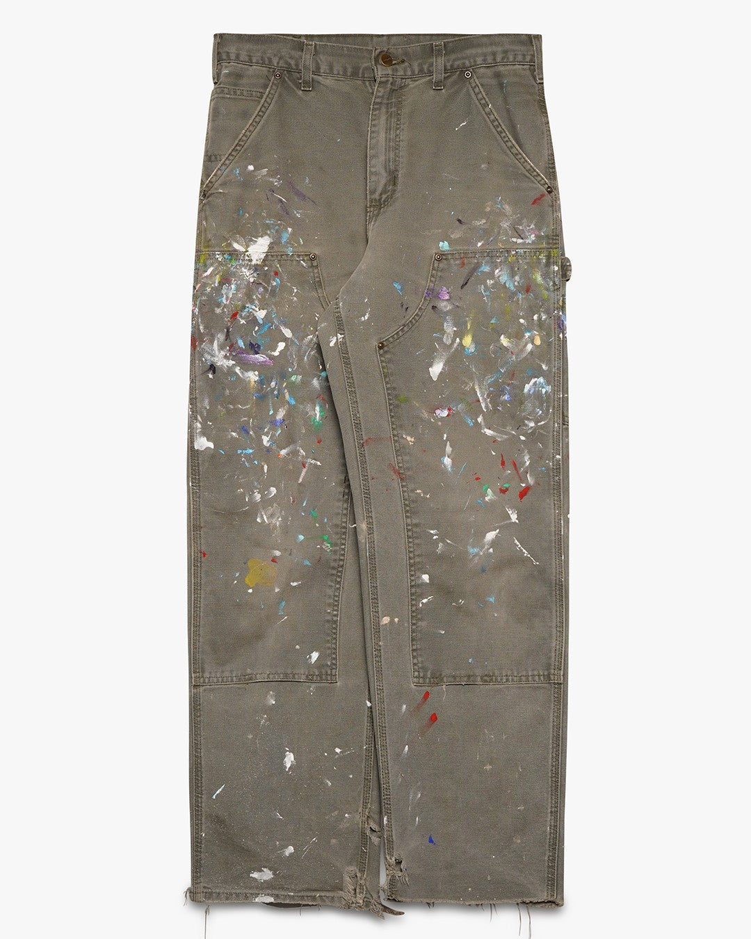 Olive Green Paint Splatter Doubles