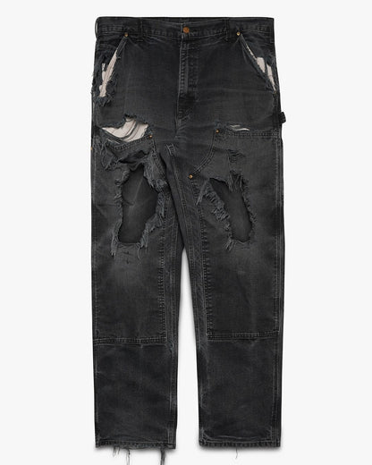 Thrashed/Faded Black Double Knees