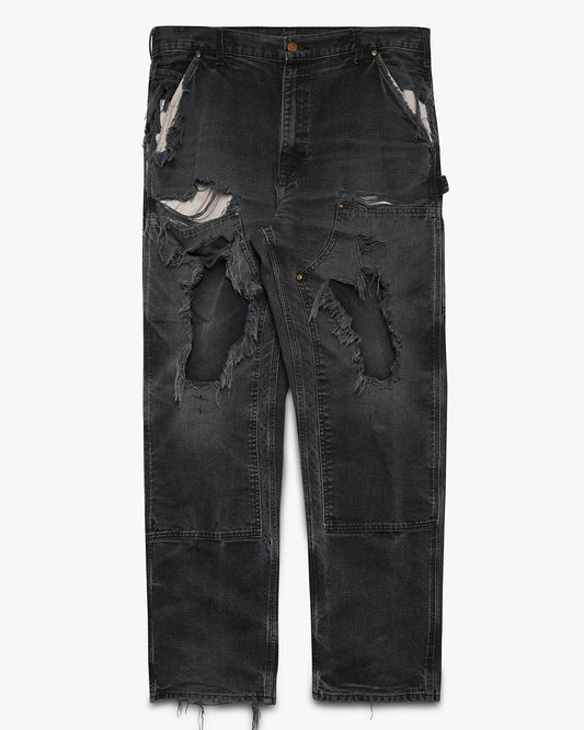 Thrashed/Faded Black Double Knees